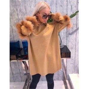 Mini pullover sweater dress